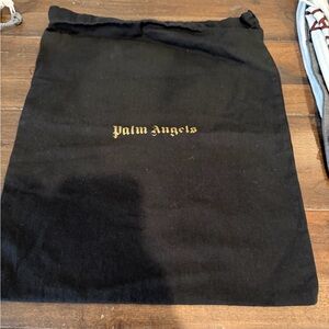 Palm Angels Black Bag with Gold Logo
